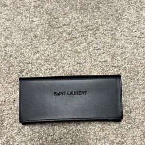 Saint Laurent YSL Classic Black Eyeglass case Soft case magnetic flip cover